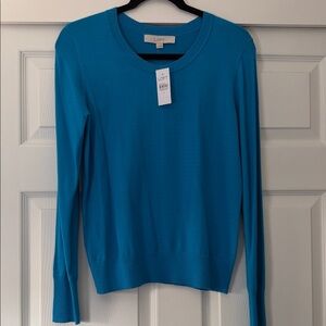 LOFT Vibrant Blue Knit Top
